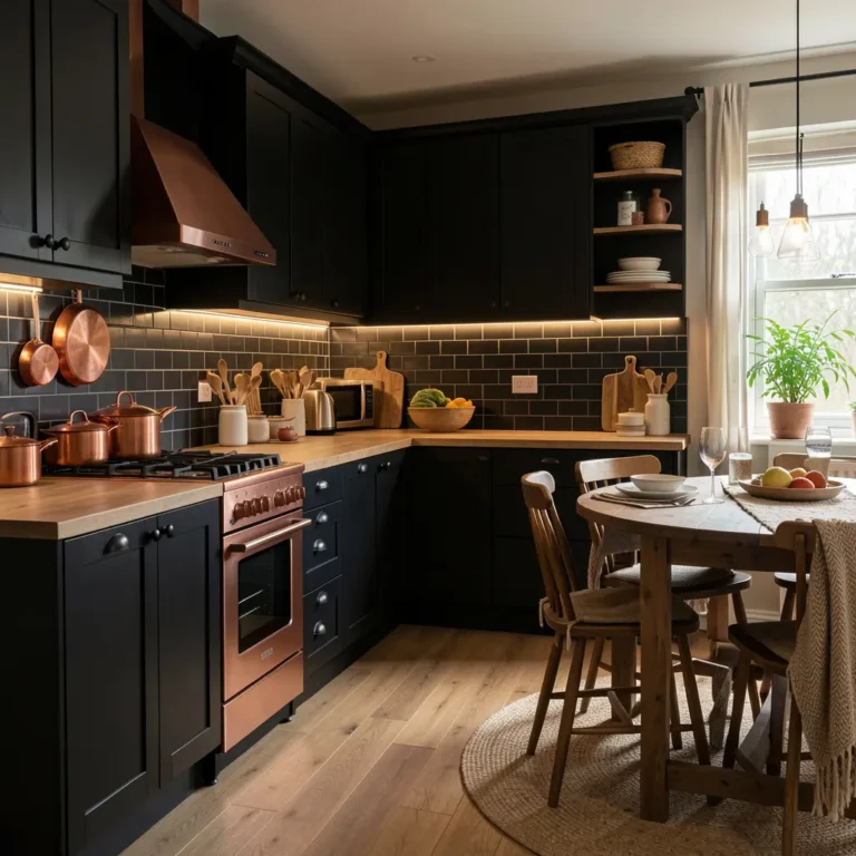 Black and Copper Kitchen Ideas