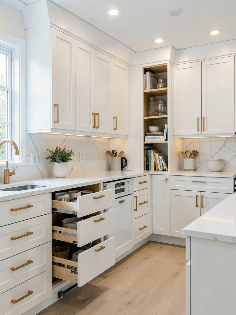 15 Stunning White and Gold Kitchen Ideas for Luxury Homes