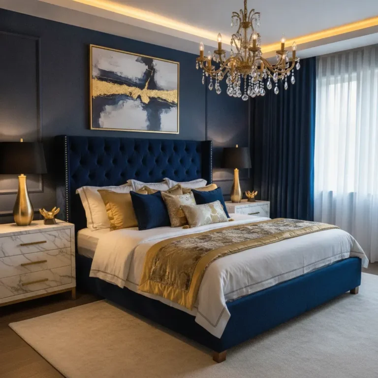 15 Modern Navy Blue Bedroom Aesthetic Ideas for Elegant Living