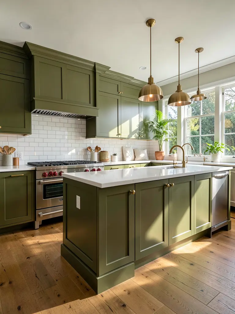 15 Cozy Olive Green Kitchen Ideas with Designer Charm