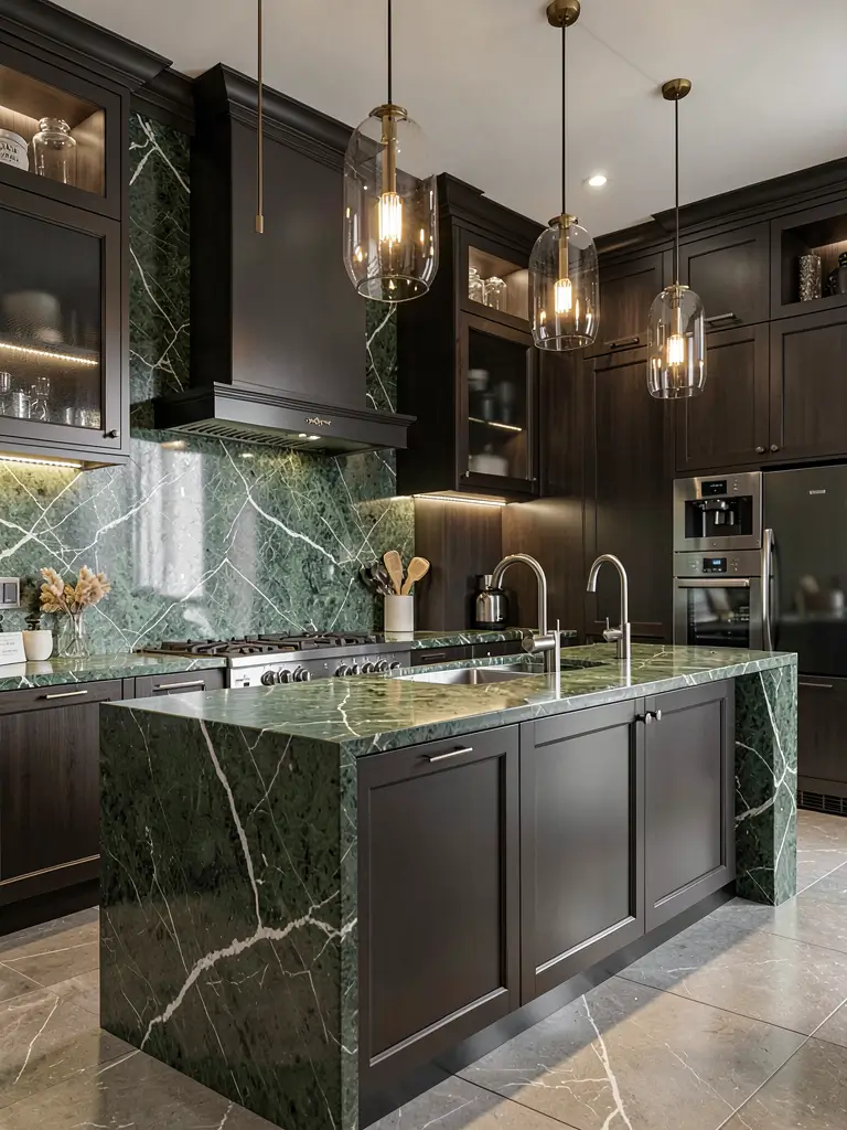 15 Fresh Green Countertops Kitchen Ideas for Dream Kitchens