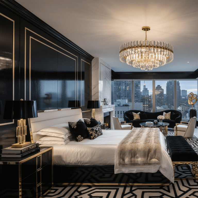 15 Dreamy Black White and Gold Bedroom Ideas for Cozy Glam